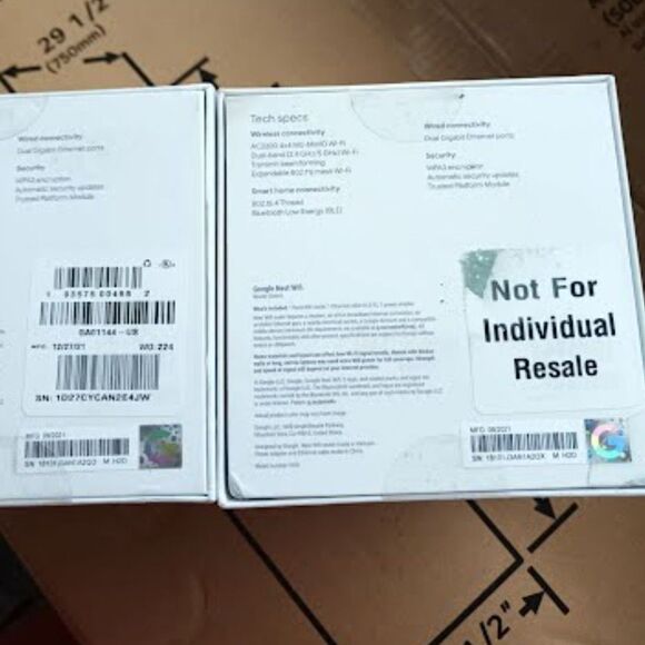 Google Nest Home Wi-Fi System Extender - Mesh Router - 2 Pack (1596) - Picture 5 of 5